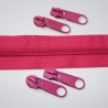 Reißverschluss pink ab 1 Meter & 4x Zipper 5mm #146