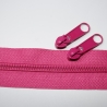 Reißverschluss pink 1 Meter & 2x Zipper - 5mm Endlos