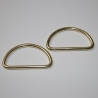 4x D-Ring 40 mm gold hell 4 Stück D-Ringe 20 mm Durchlasshöhe RE
