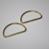 4x D-Ring 40 mm gold hell 4 Stück D-Ringe 20 mm Durchlasshöhe RE