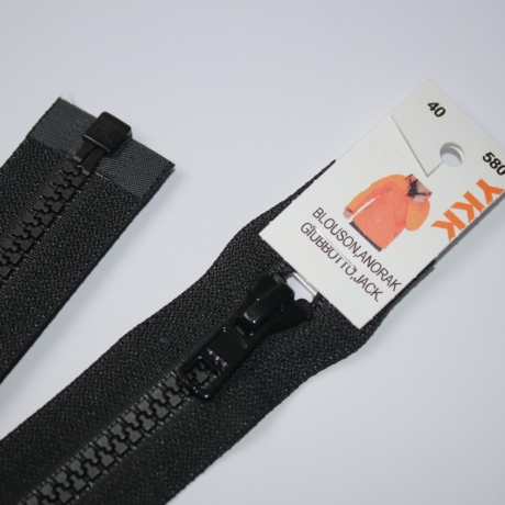 YKK Reißverschluss teilbar 40 cm schwarz 5mm