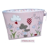 Kulturtasche Windeltasche..kleine Blumenwiese..hellblau..geblümt