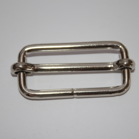 2x Schieber beweglich 40 mm silber Gurtversteller
