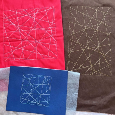 6x Füllmuster Linien neutral geometrisch Redwork Stickdatei