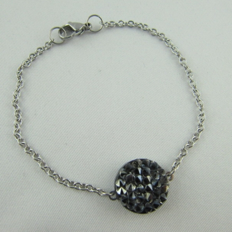 Armband mit Crystal Rocks Crystal Silver Shade