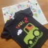 Geburtstagsshirt mit Applikation Traktor, T-Shirt Kinder,ab Gr.92