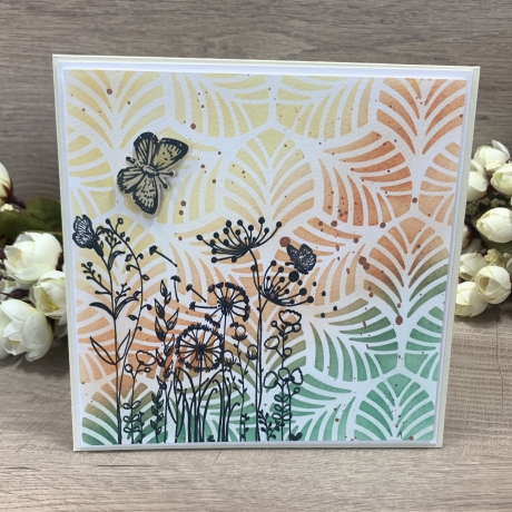 Karte - Grußkarte Frühling Sommer Schmetterling