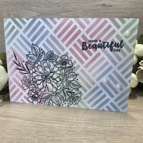 Karte - Grußkarte - Have a beautiful day - Pastellfarben