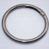 2x Karabiner Ring XXL schwarz-silber 59mm / 50mm Rundkarabiner RE