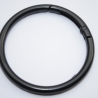 2x Karabiner Ring XXL schwarz-lackiert 59mm / 50mm Rundkarabiner