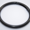 Karabiner Ring XXL schwarz-lackiert 59mm / 50mm Rundkarabiner