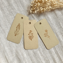 Garden flowers • Set aus 3 Geschenkanhängern Garten Blumen