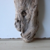 Treibholz Schwemmholz Driftwood 1 knorrige Skulptur   53 cm 