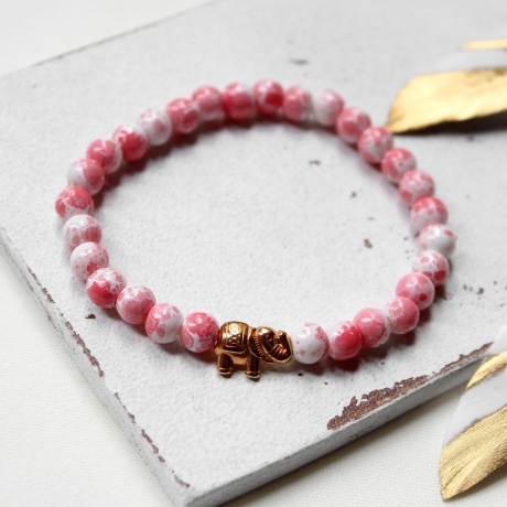 Elefant • Armband Perlen | Armschmuck | Geschenkidee