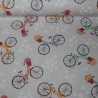 beschichtete Baumwolle Leona Fahrrad hellgrau Fahrräder grau