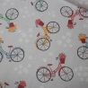 beschichtete Baumwolle Leona Fahrrad hellgrau Fahrräder grau