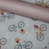 beschichtete Baumwolle Leona Fahrrad hellgrau Fahrräder grau