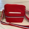 Große Handtasche im Retro-Style rot