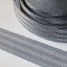 5m Sicherheitsgurtband 25 mm anthrazit grau dunkelgrau Gurtband