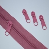 Reißverschluss altrosa & Zipper 5 mm Schiene rosa RE