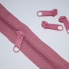 Reißverschluss altrosa & Zipper 5 mm Schiene rosa RE