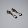 2x Zipper Tropfen silber für 5 mm Spirale Tropfen-Form