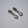 2x Zipper Tropfen silber für 5 mm Spirale Tropfen-Form