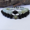 Partnerarmband Armband Schwarz Grün Perlenarmband Unisex Liebe