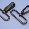 2x Karabinerhaken 45 - 50 mm altmessing leichte Karabiner bronze