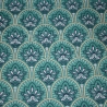 beschichtete Baumwolle Abstrakt Blumen teal petrol Poppy Fabrics