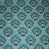 beschichtete Baumwolle Abstrakt Blumen teal petrol Poppy Fabrics