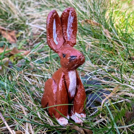 ceramic flowerplug bunny