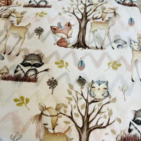 Strampler Baby Rehe I Strampelanzug ohne Füße I Geschenk Geburt