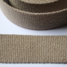 Gurtband Baumwolle recycelt 40 mm leinengrau beige grau