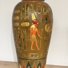Schöner BluSchöne, große ägyptische Vase. 63 cm.