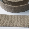 Gurtband Baumwolle recycelt 40 mm leinengrau beige grau