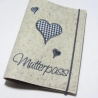 Mutterpass-Hülle aus 100% Wollfilz, Farben wählbar