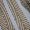 Gurtband Baumwolle Fischgrät sand / natur 40 mm Chevron recycelt