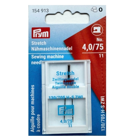 Stretch Zwillingsnadel Prym 130/705 H-S ZWI ~4,0-75~11/Art.154913