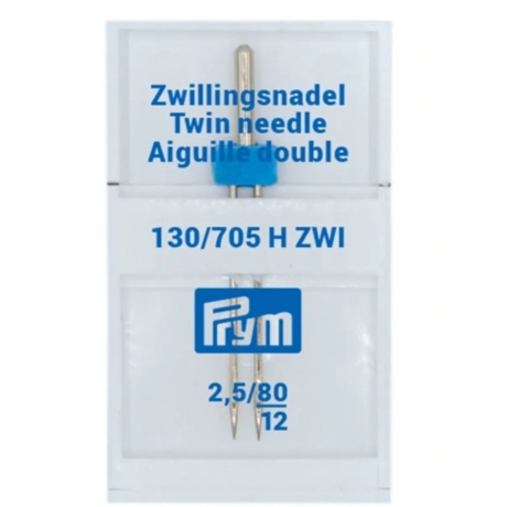 Universal Zwillingsnadel Prym 130/705 H-ZWI~2,5/80~12/Art. 154916