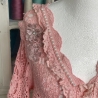 Jacke Strickjacke Bohojacke mit Rüschen und Perlen Taschenwerk