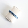 Armband in Blau und Silber mit Magnetverschluss