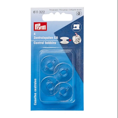 Zentralspulen Transparent CB Prym / Art. 611322