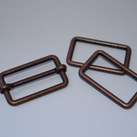 SET 30 mm altkupfer kupferrot Schieber & Schlaufen