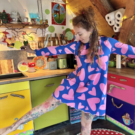 Kleid in A-Form Größe 40