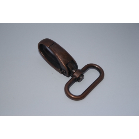 2x Karabinerhaken 30 mm kupferrot altkupfer kupfer Karabiner