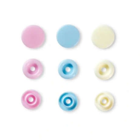 Druckknopf Color Snaps, Prym Love/12,4mm/Grau, Schwarz Art.393003