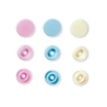 Druckknopf Color Snaps, Prym Love/12,4mm/Grau, Schwarz Art.393003