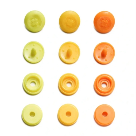 Druckknopf Mini Color Snaps, Prym Love,9mm, Gelb Orange A.393602
