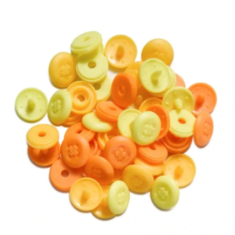 Druckknopf Mini Color Snaps, Prym Love,9mm, Gelb Orange A.393602